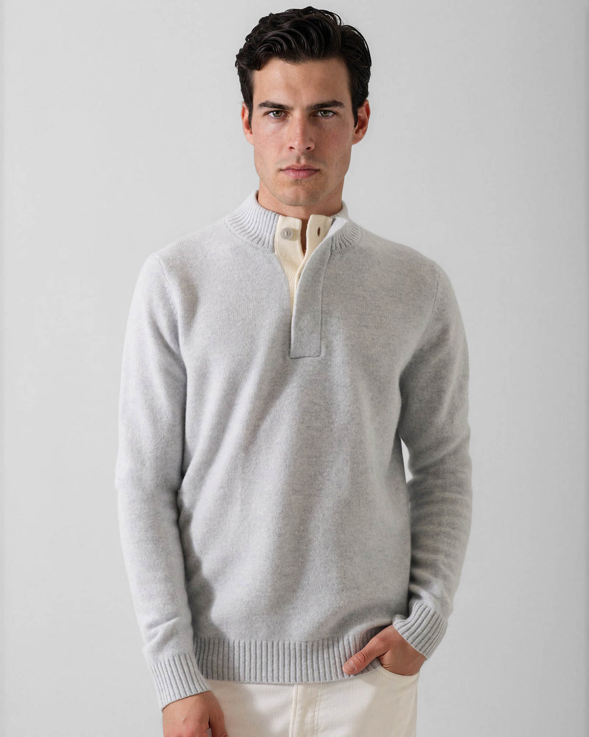 Quarter Button Mock