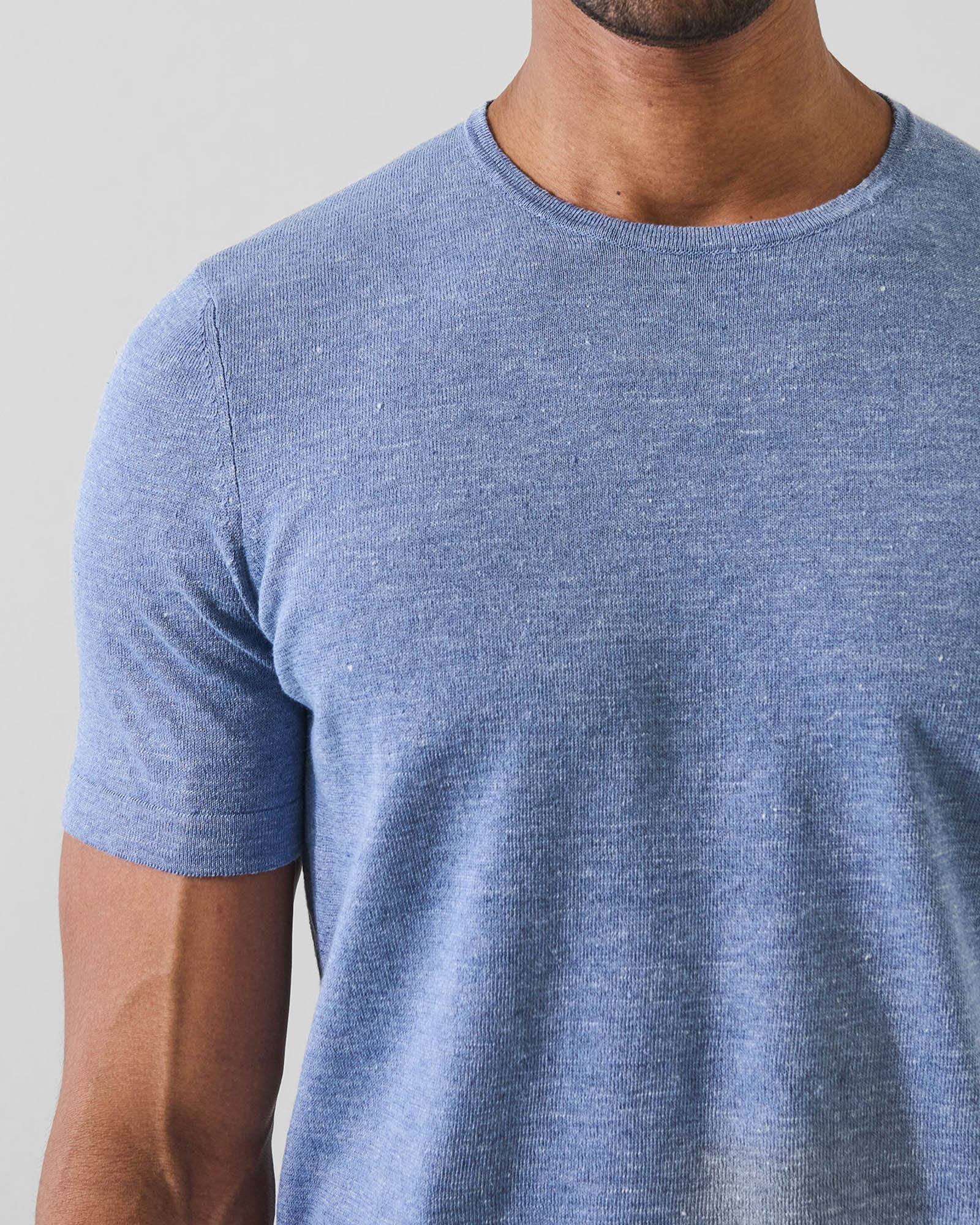 Linen Cotton Crewneck Sweater