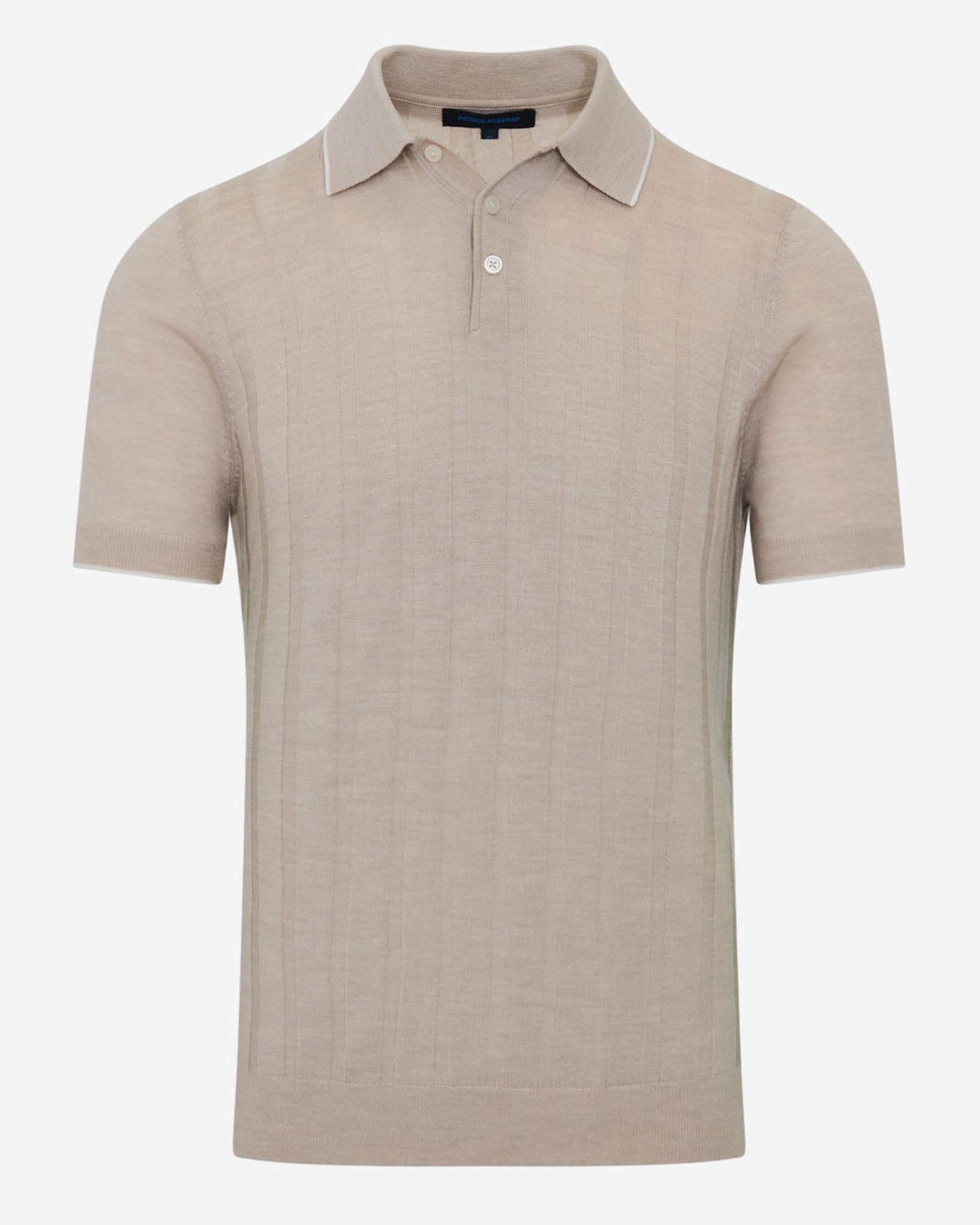Short Sleeve Textured Button Polo
