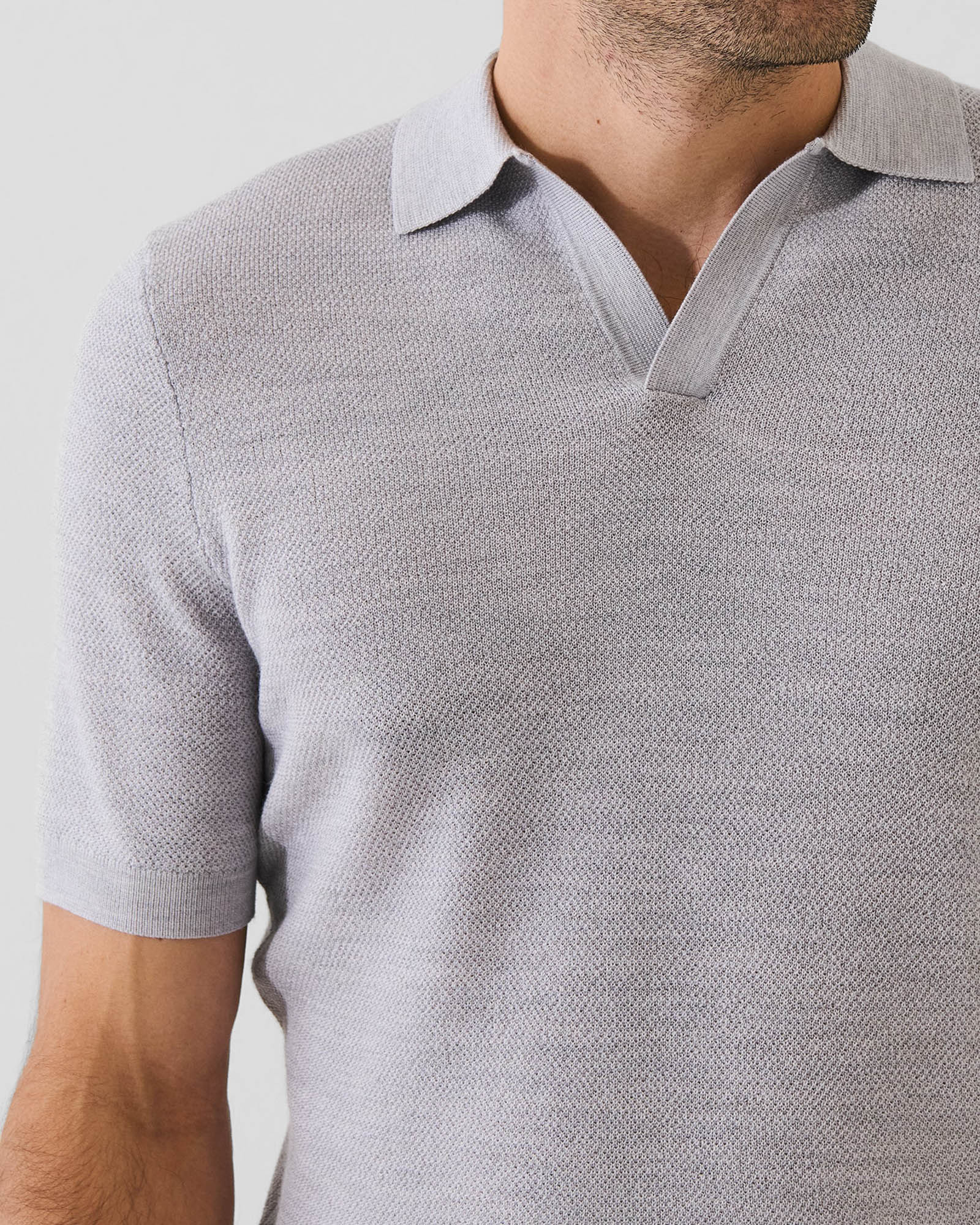 Short Sleeve Johnny Collar Polo