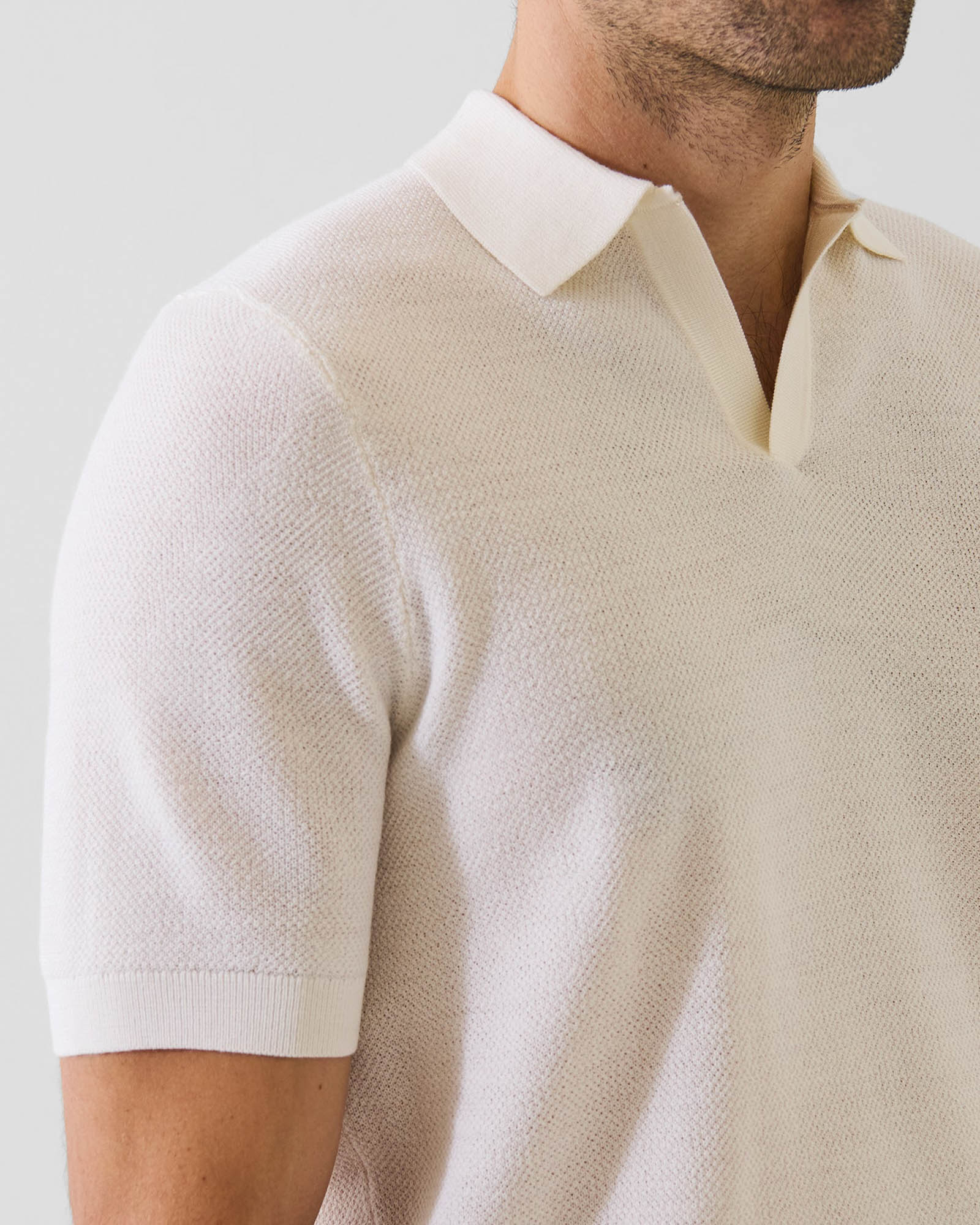 Short Sleeve Johnny Collar Polo