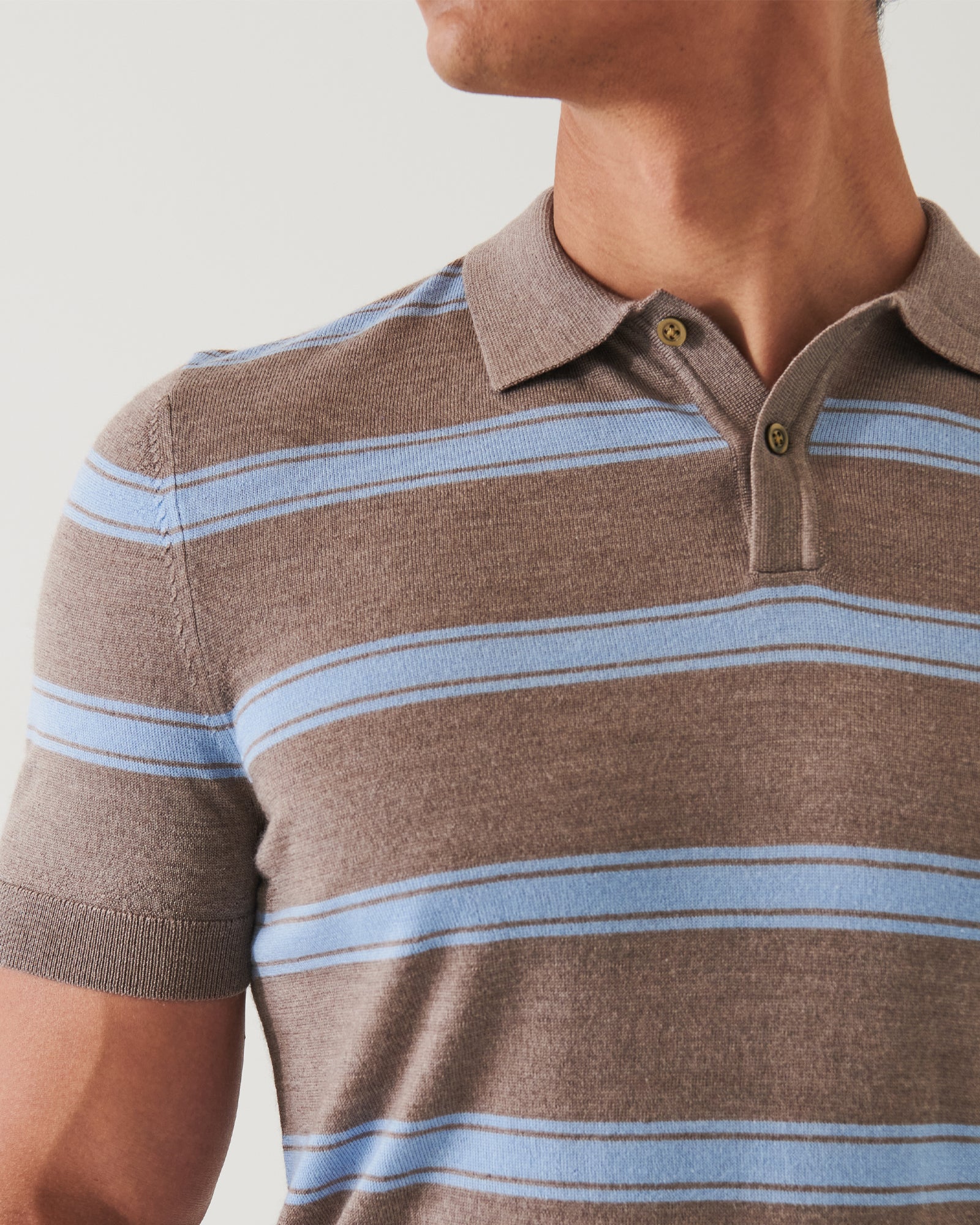 Short Sleeve Stripe Polo