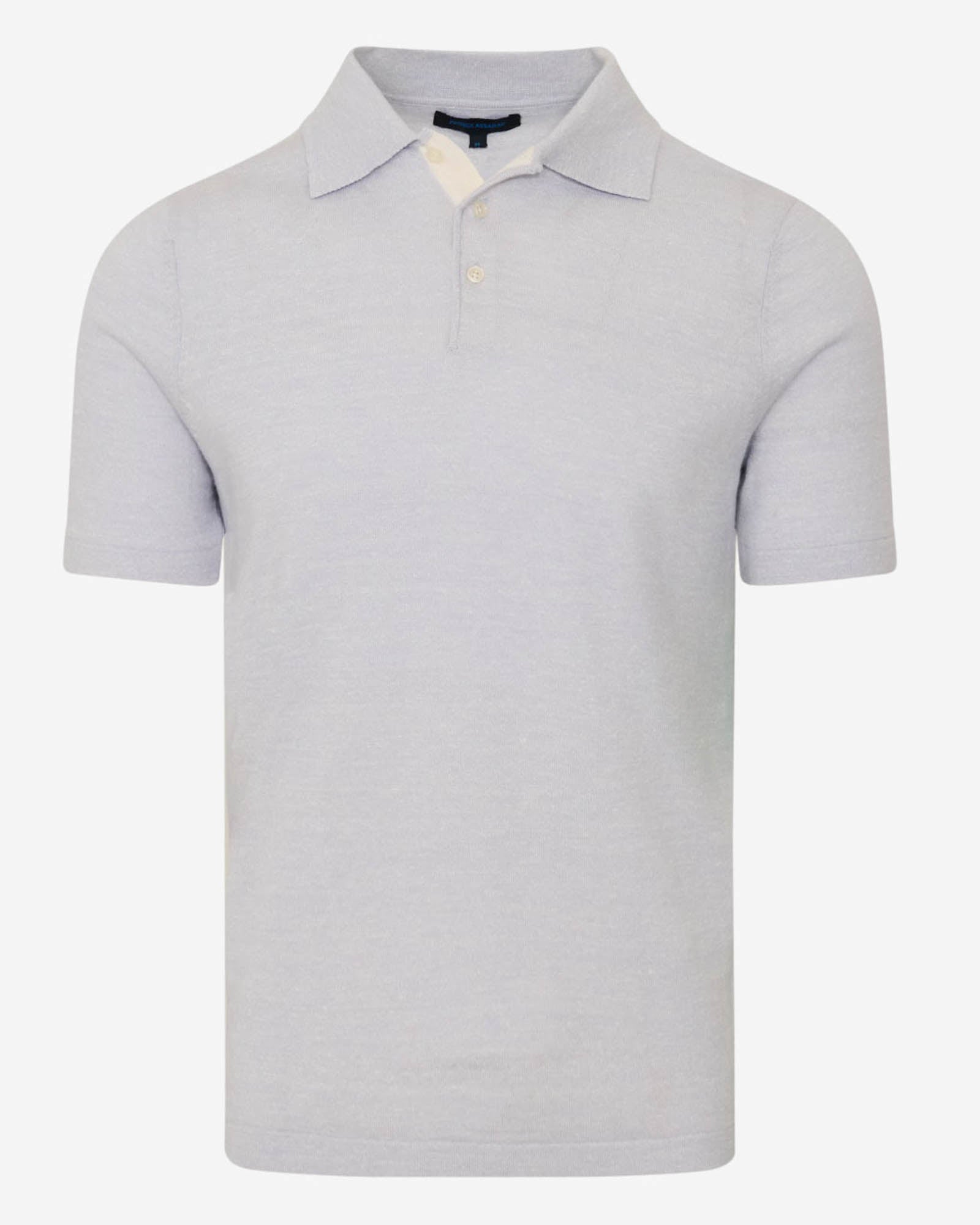Merino Linen Contrast Placket Polo