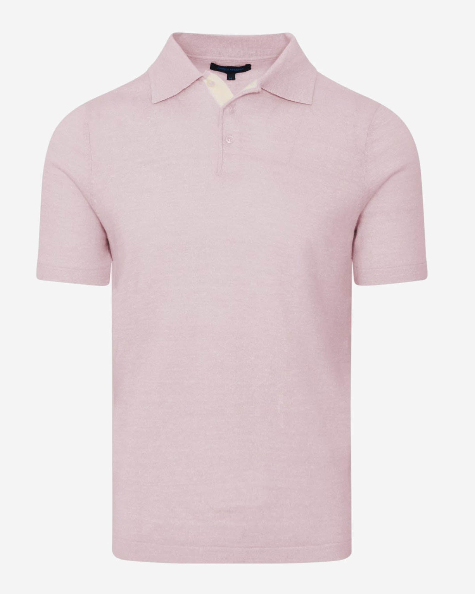 Merino Linen Contrast Placket Polo