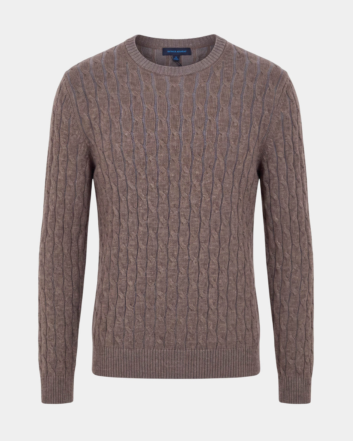 Plaited Cable Crewneck