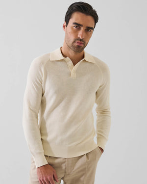 Rib Button Polo