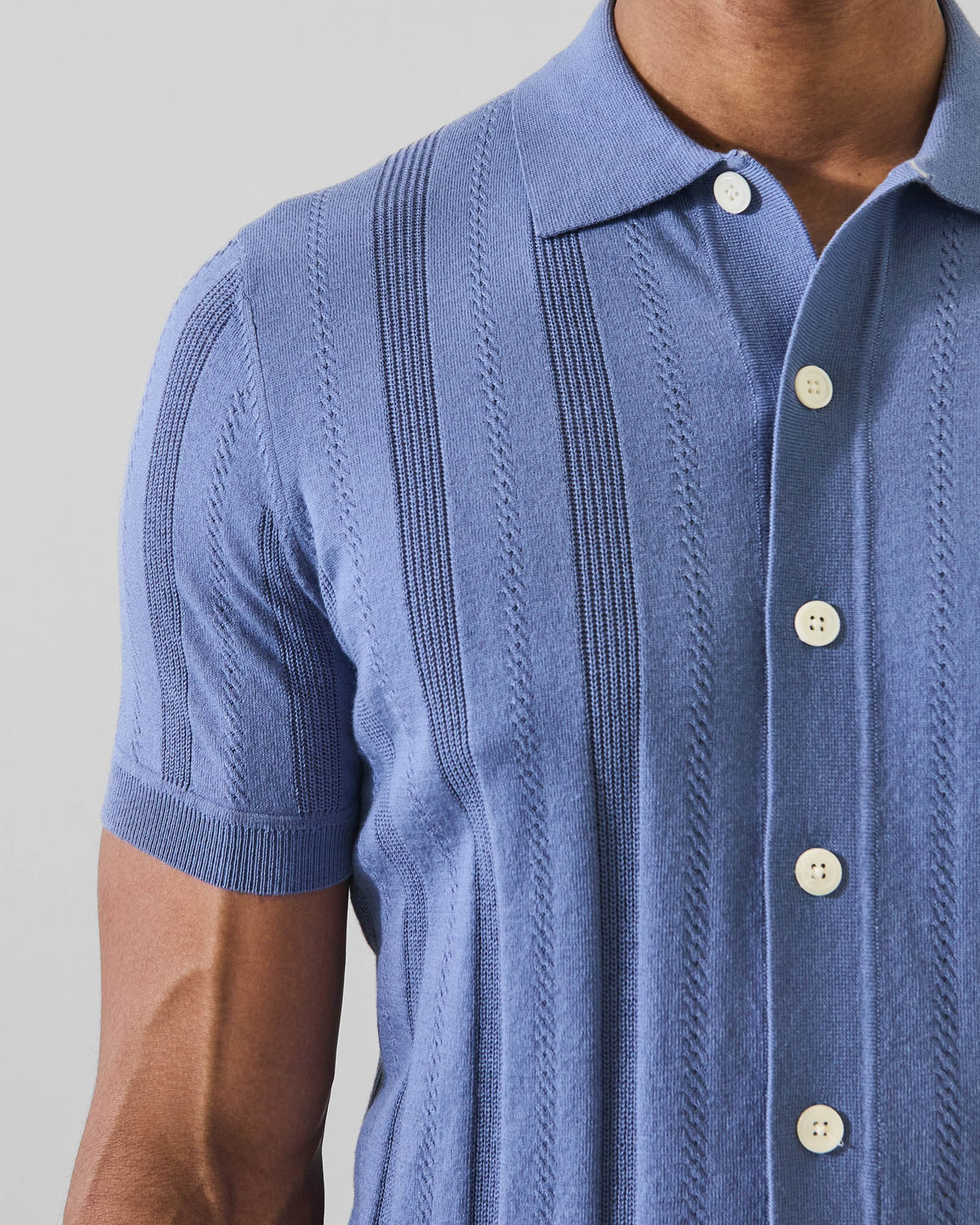 Cotton Cashmere Knit Shirt