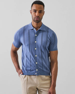 Cotton Cashmere Knit Shirt