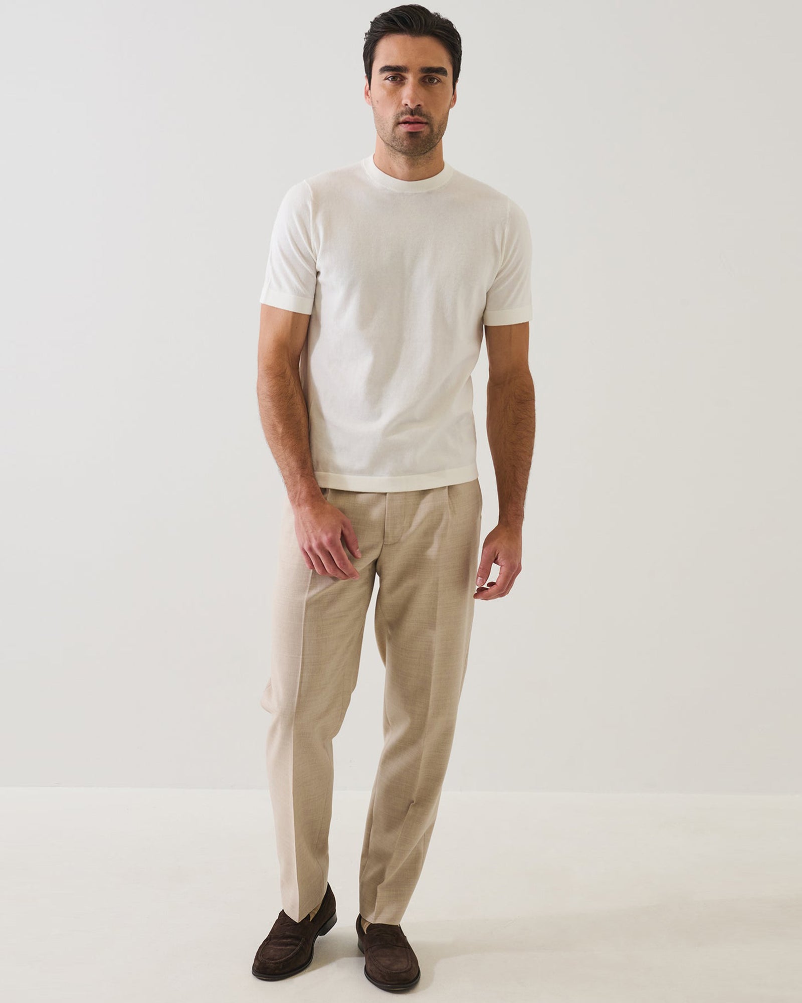 Short Sleeve Cashmere Crewneck