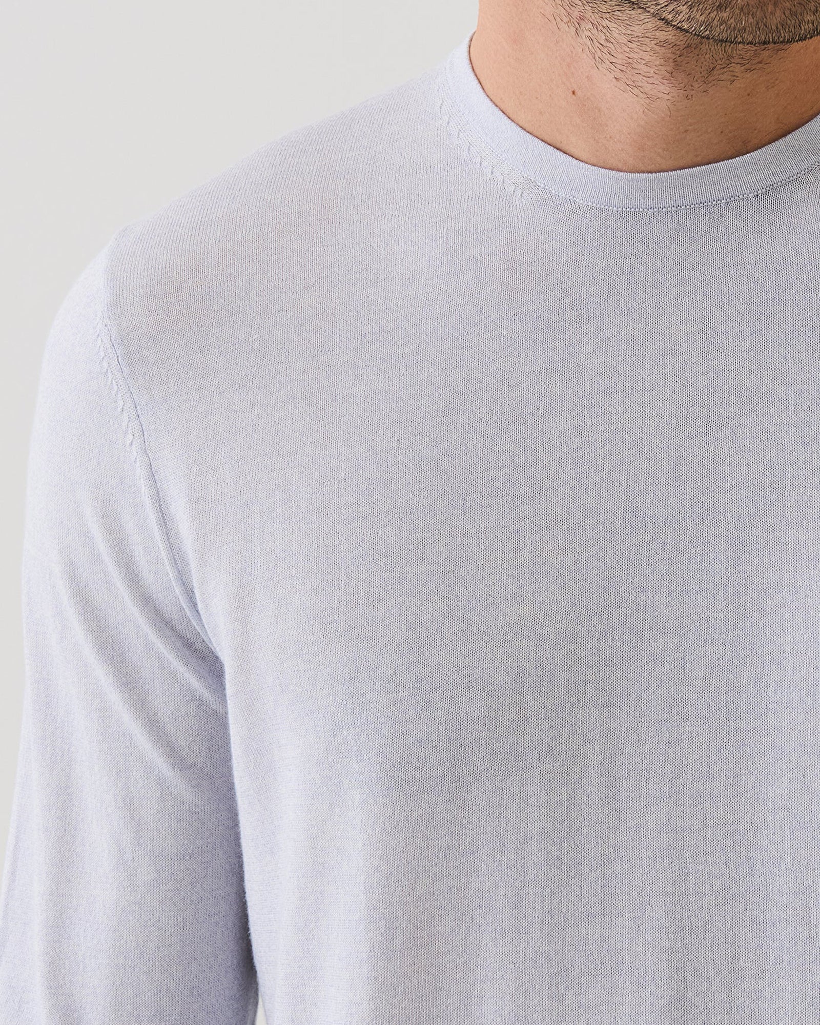 Pull ras du cou en coton cupro