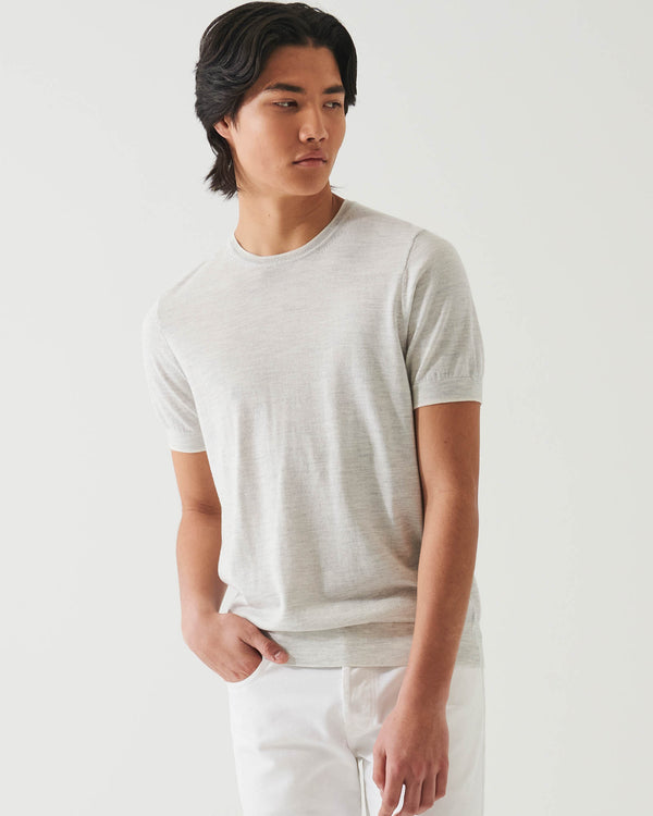 Short Sleeve Tipped Sweater