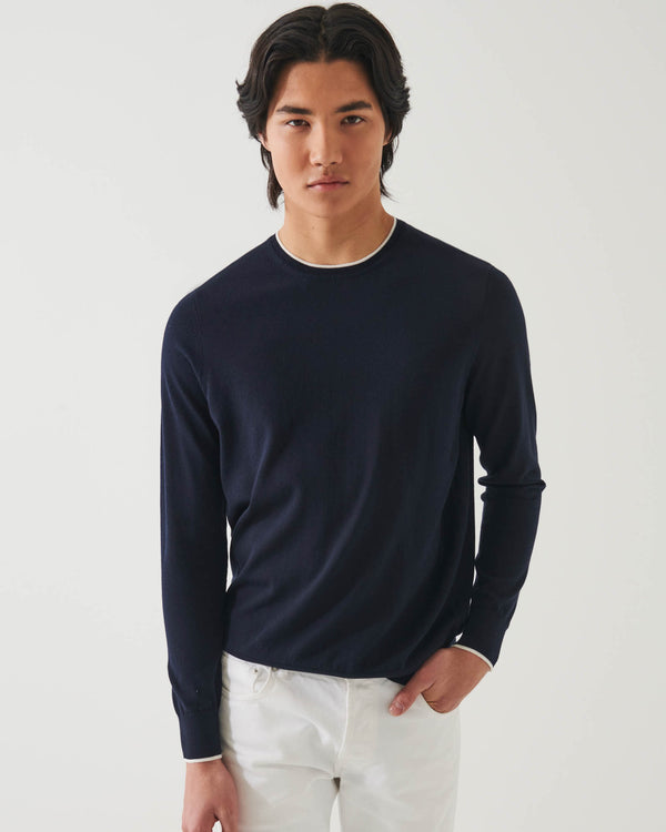 Long Sleeve Tipped Sweater