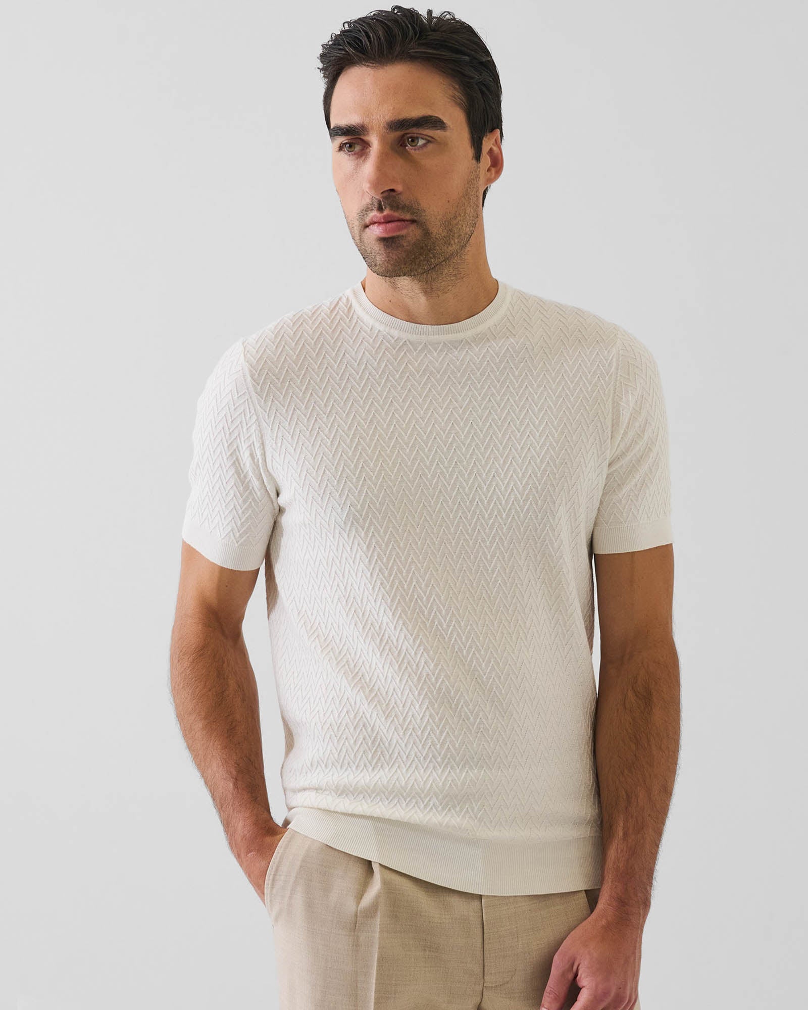 Short Sleeve Knit Tee