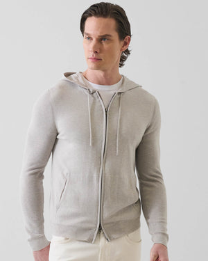 Cotton Cashmere Full Zip Hoodie