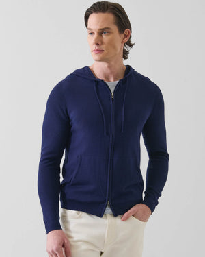 Cotton Cashmere Full Zip Hoodie