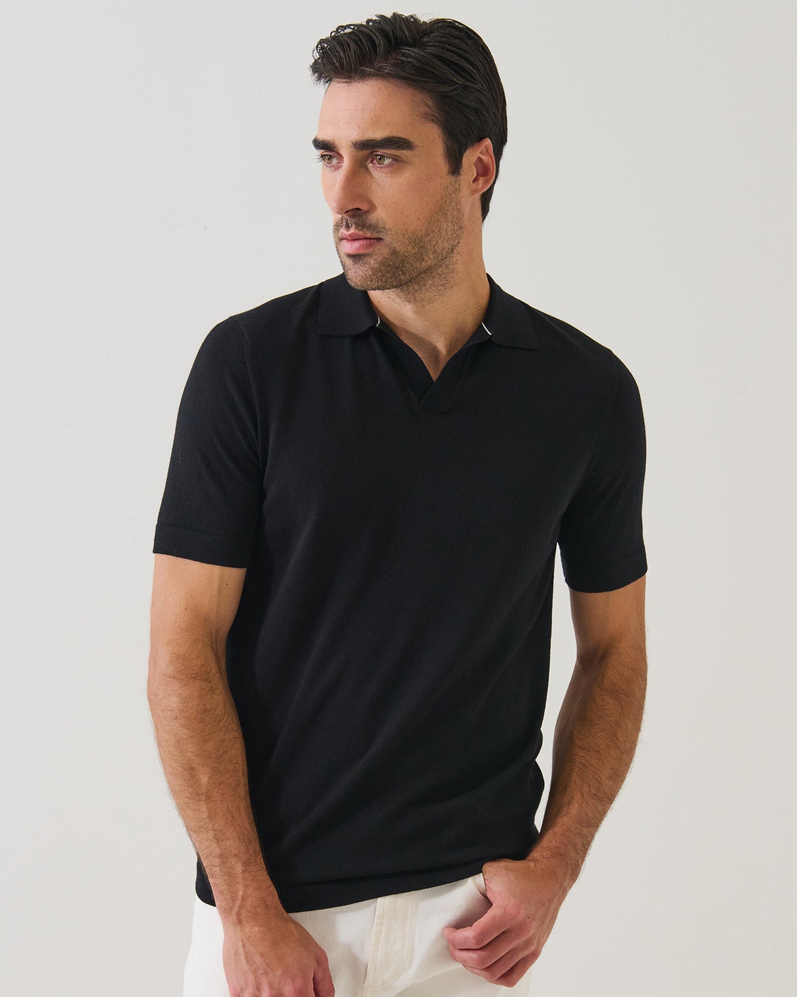 Short Sleeve Johnny Collar Polo