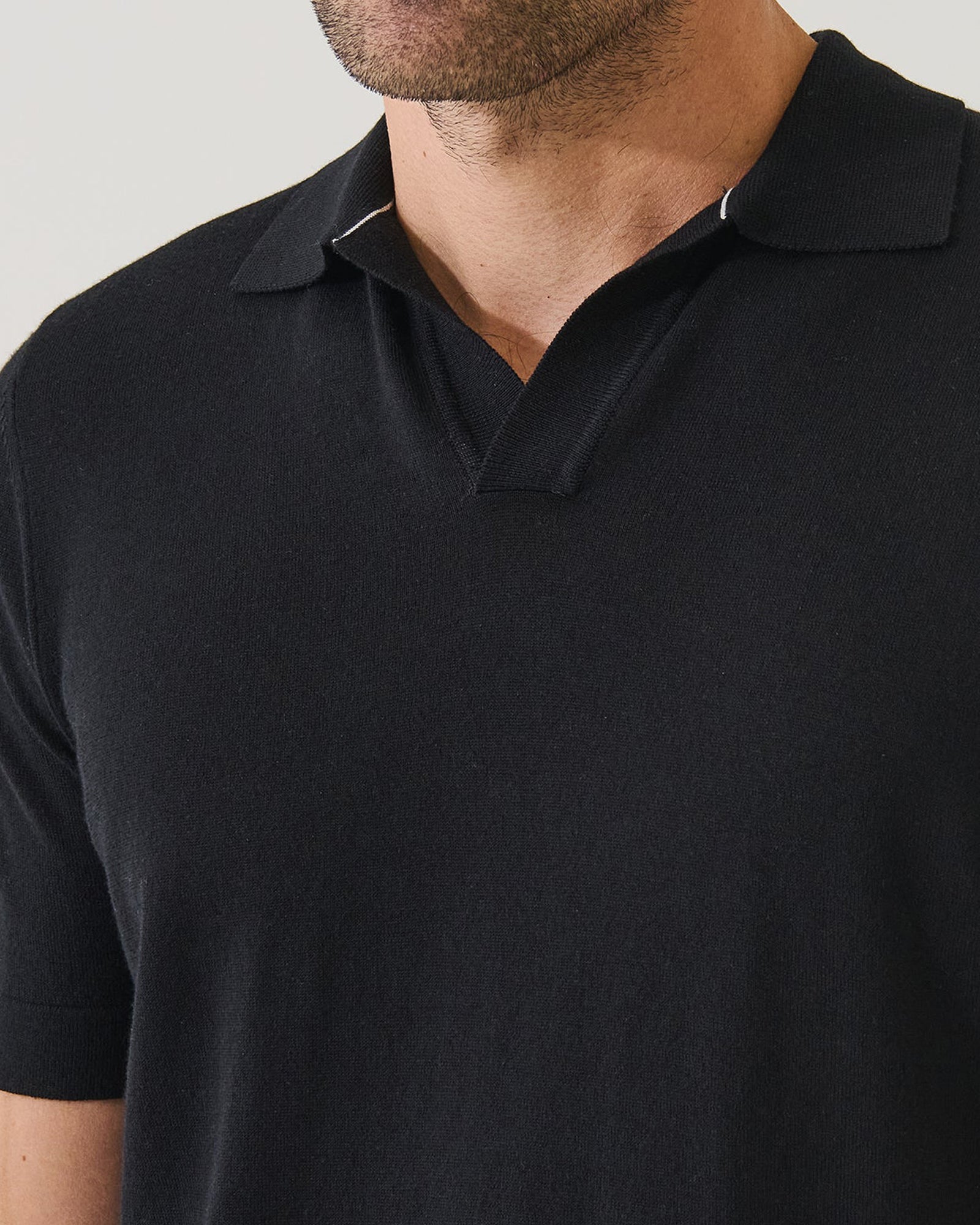 Short Sleeve Johnny Collar Polo