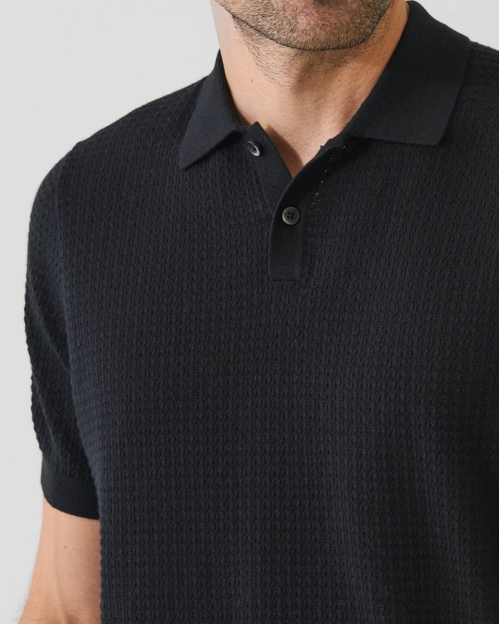 Short Sleeve Button Polo