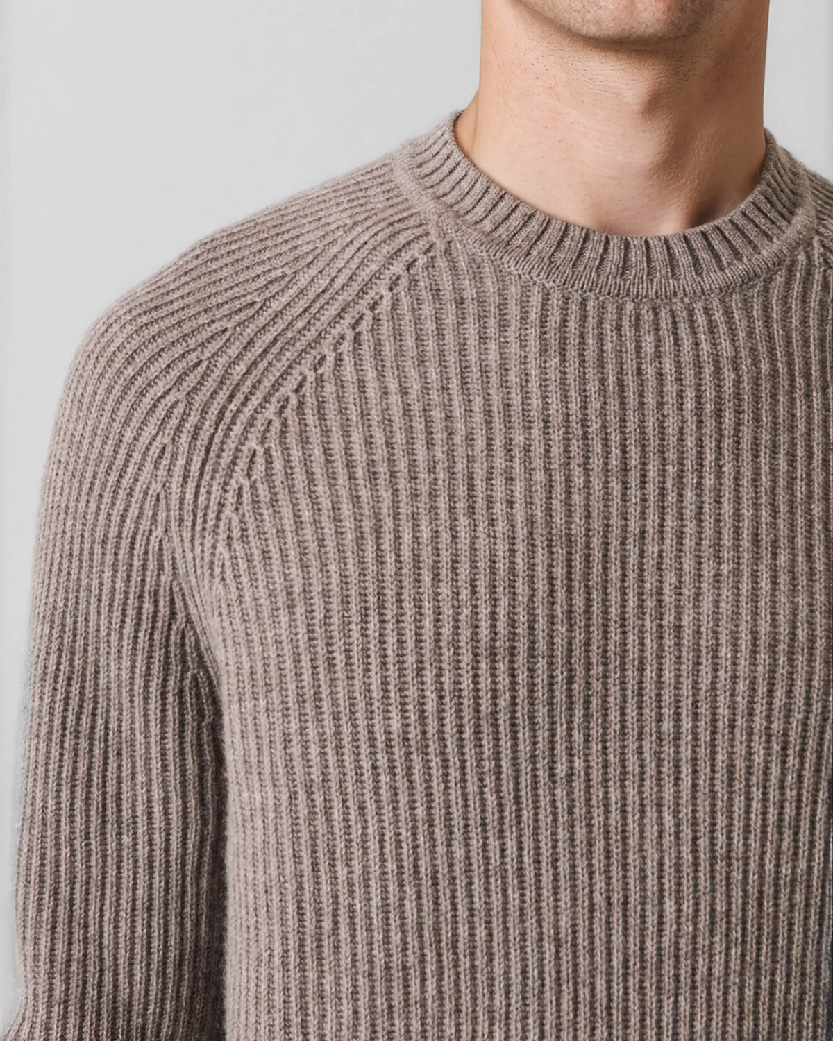Rib Raglan Crewneck