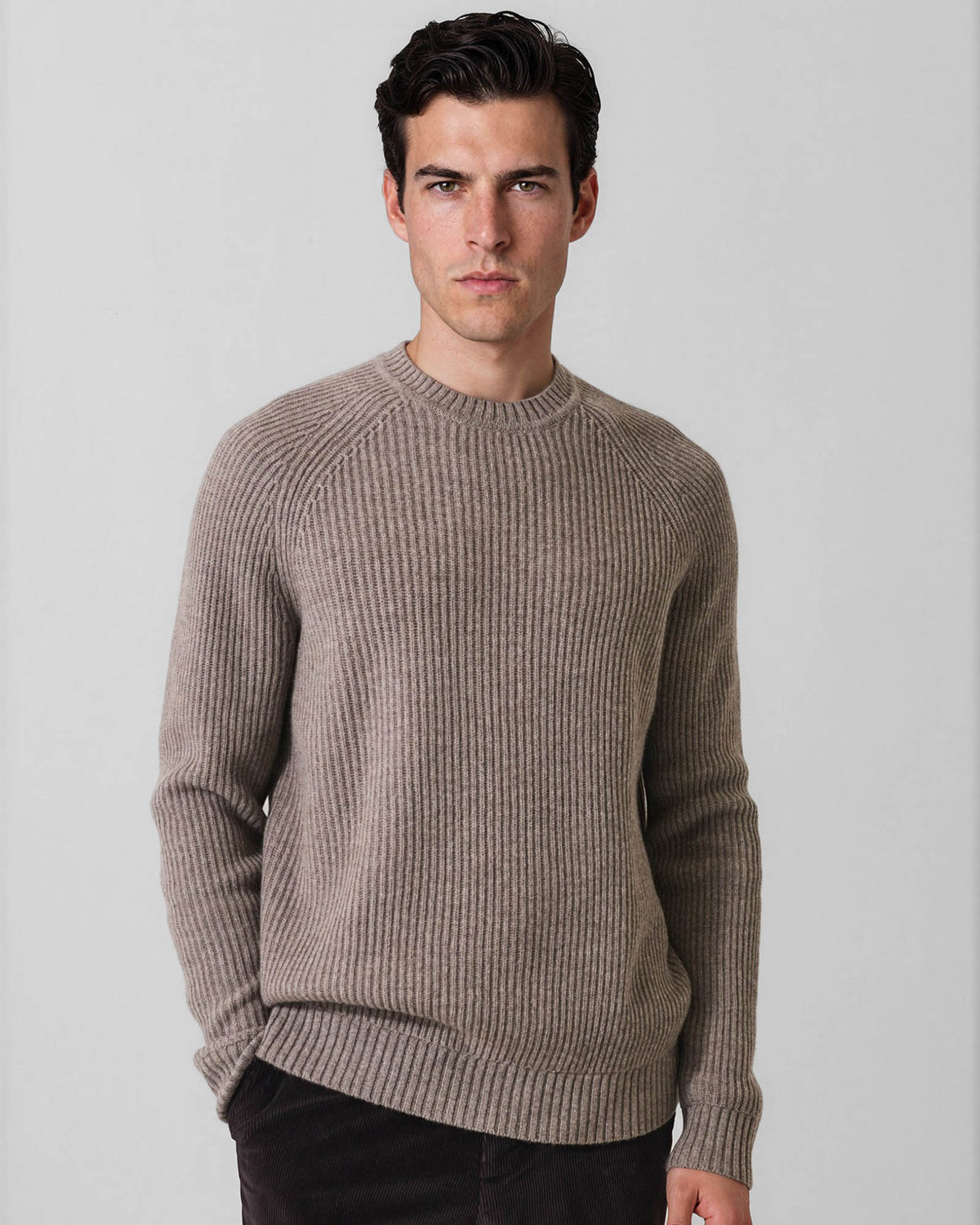 Rib Raglan Crewneck
