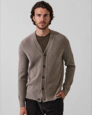 Rib Button Cardigan