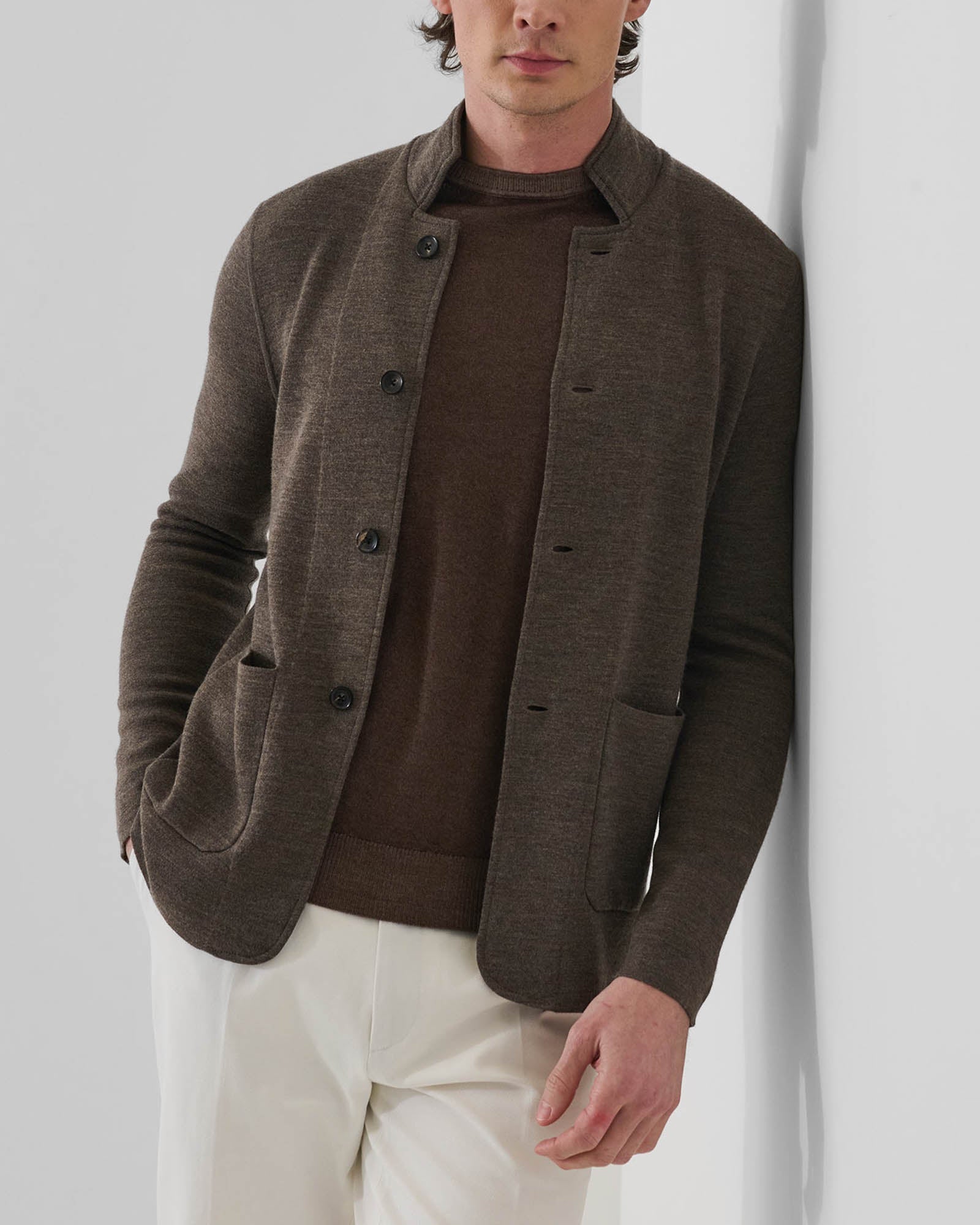 14 Double Face Button Jacket
