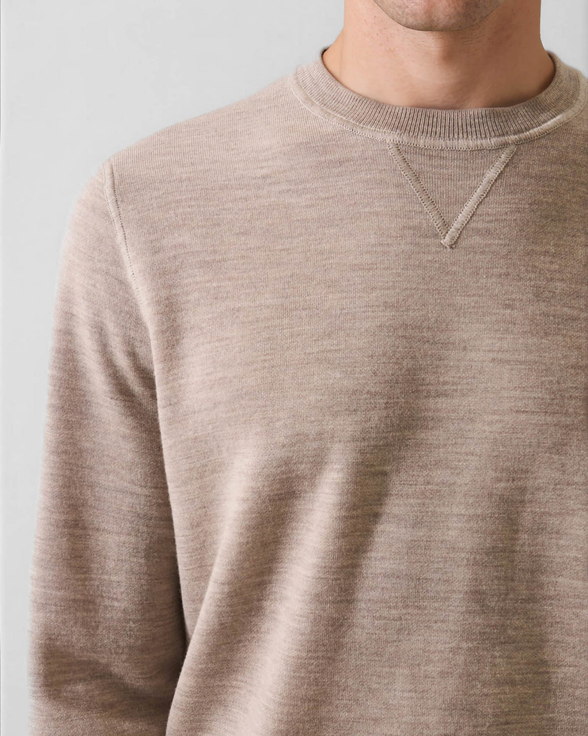 Double Face Crew Sweater