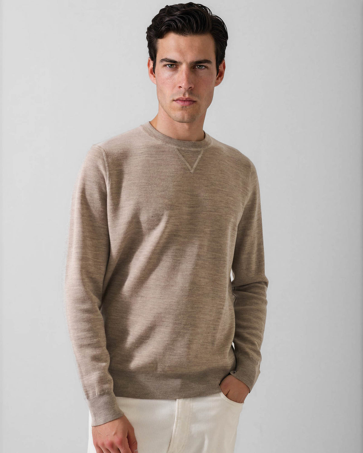 Double Face Crew Sweater