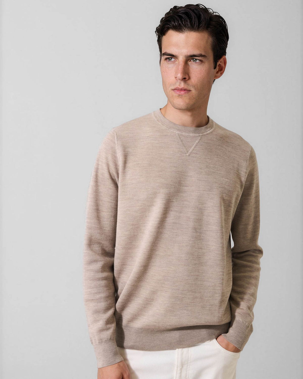 Double Face Crew Sweater