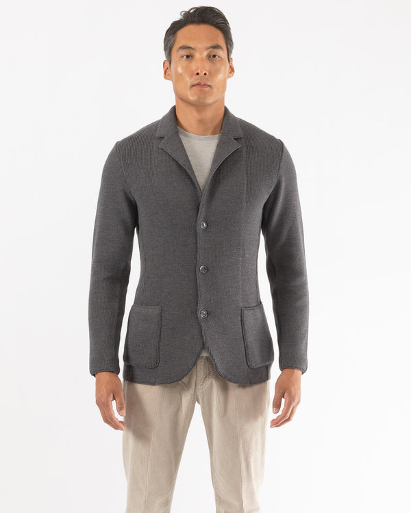 Half-Cardigan Sweater Jacket