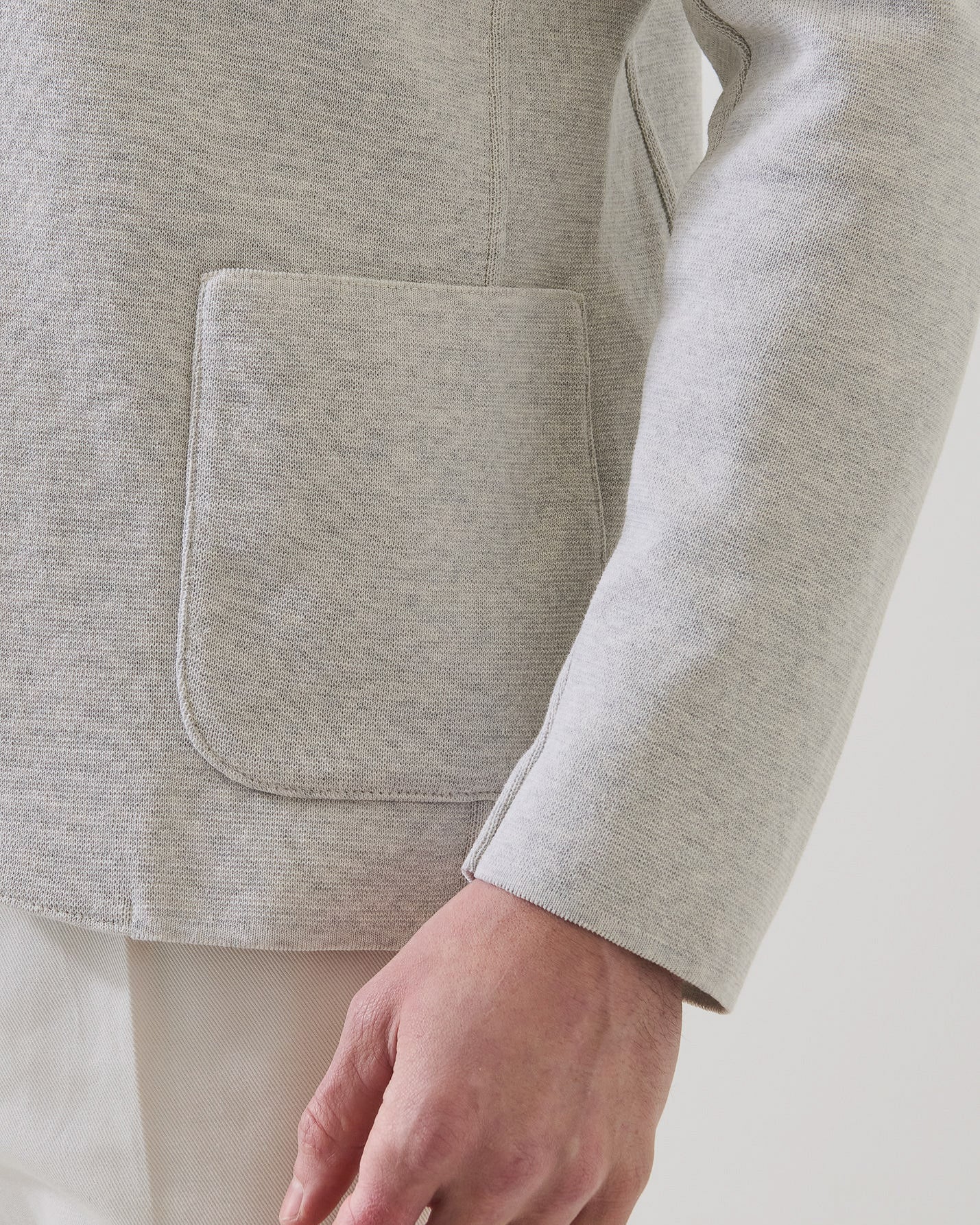Cotton Half Milano Knit Blazer