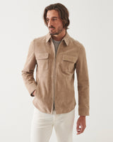 Goat Suede Shirt Jacket