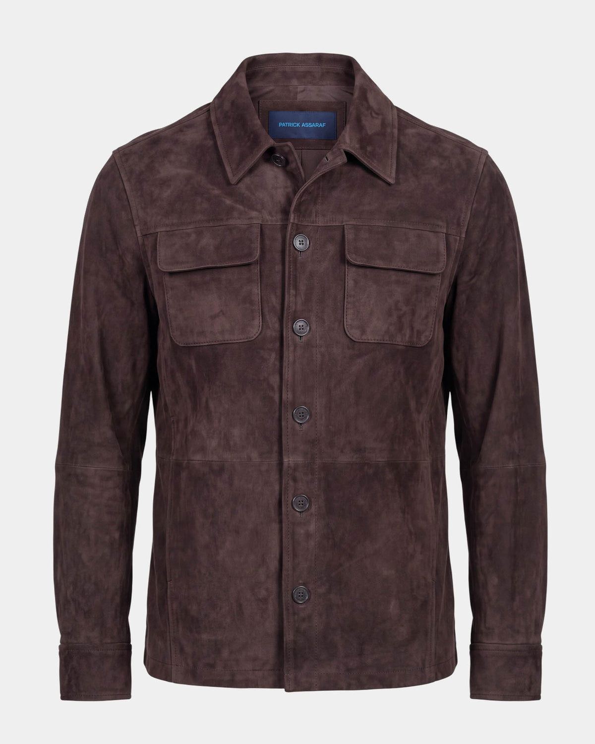 Suede Utility Shirt Jacket