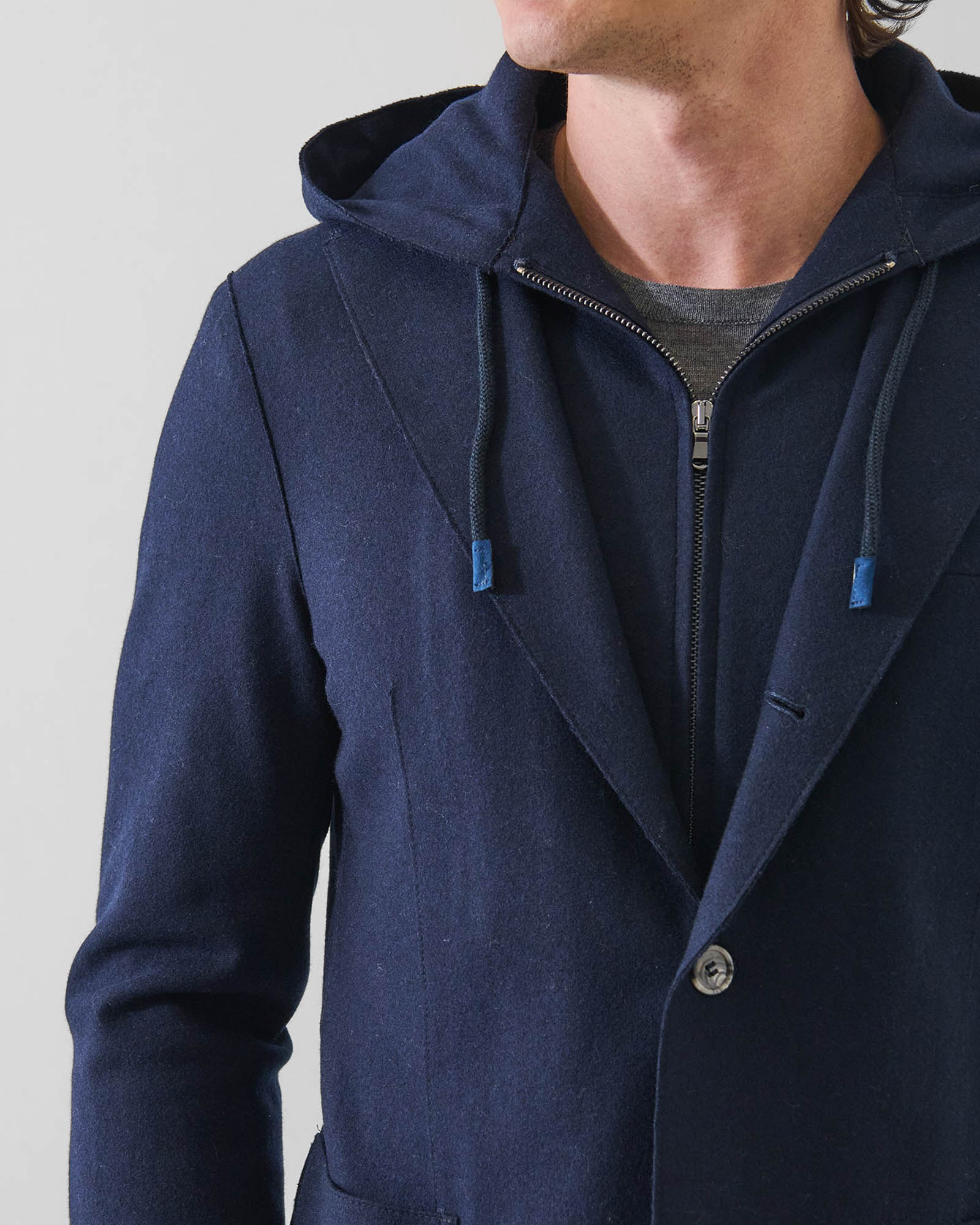 Removable Hoodie Blazer