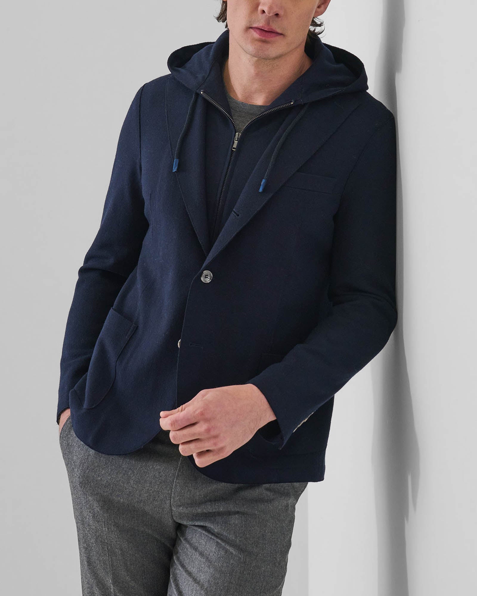 Removable Hoodie Blazer