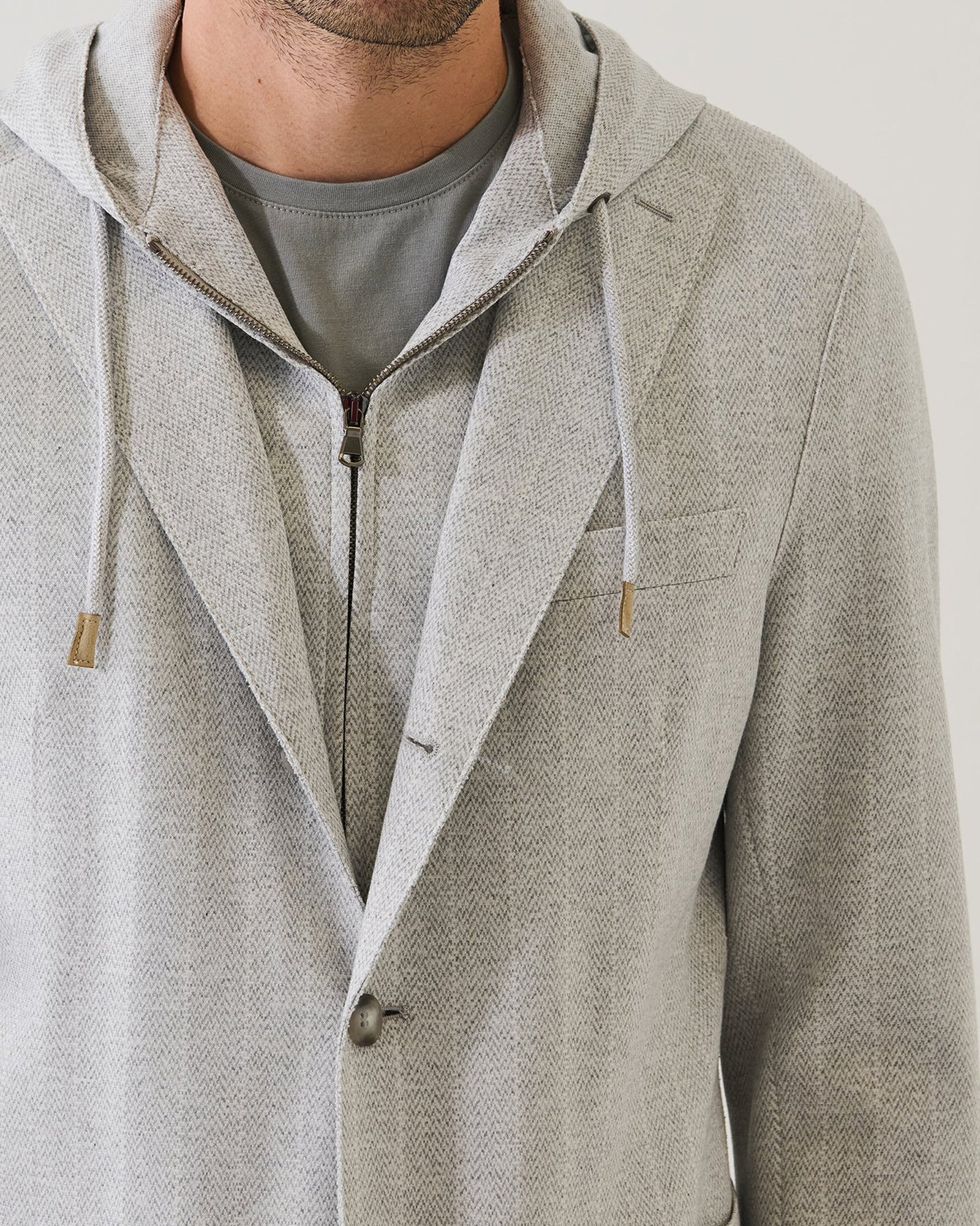 Blazer en maille rayée