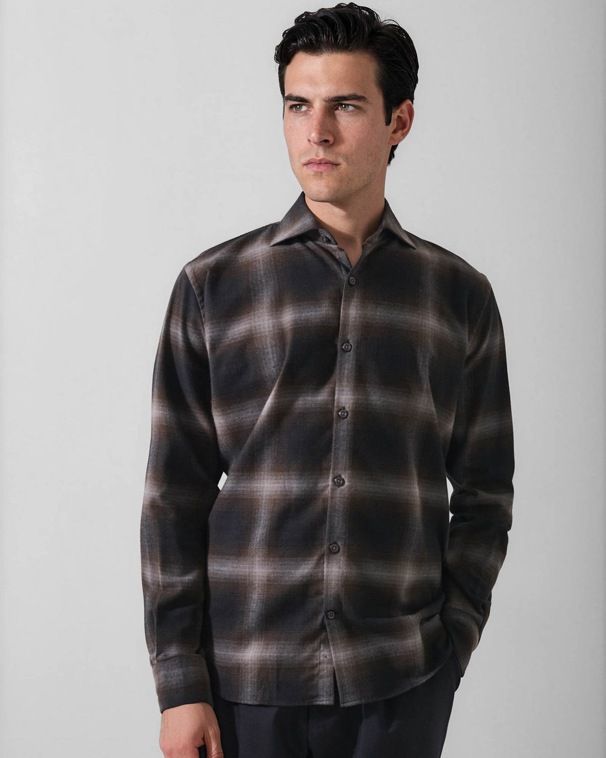 Ombre Check Shirt