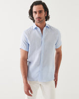 Short Sleeve Linen Chambray Shirt