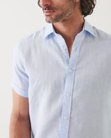 Short Sleeve Linen Chambray Shirt