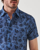 Indigo Floral Shirt