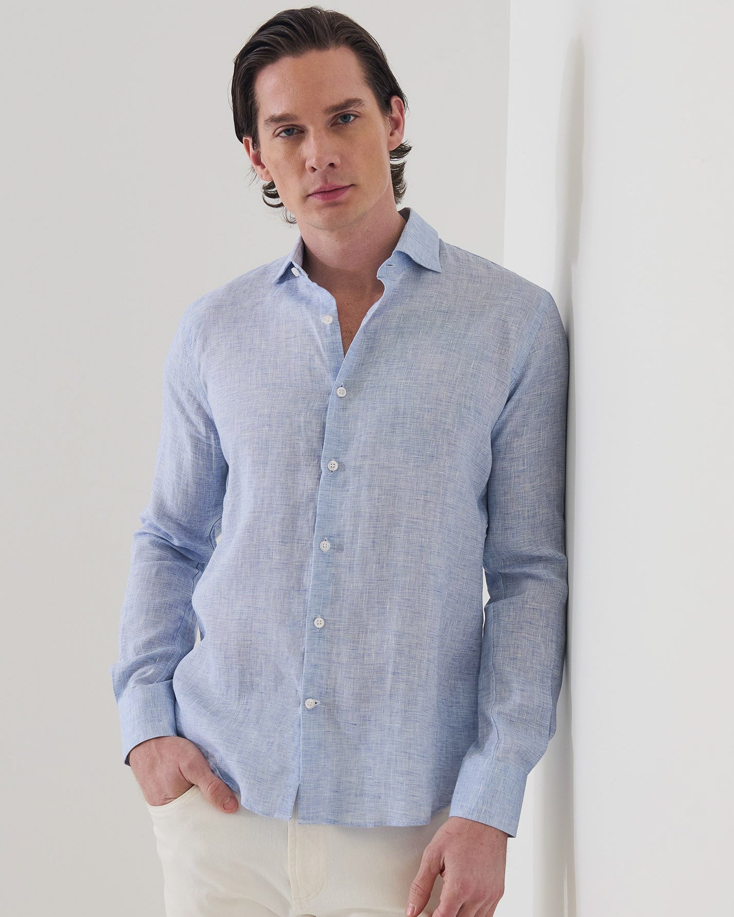 Linen End on End Shirt