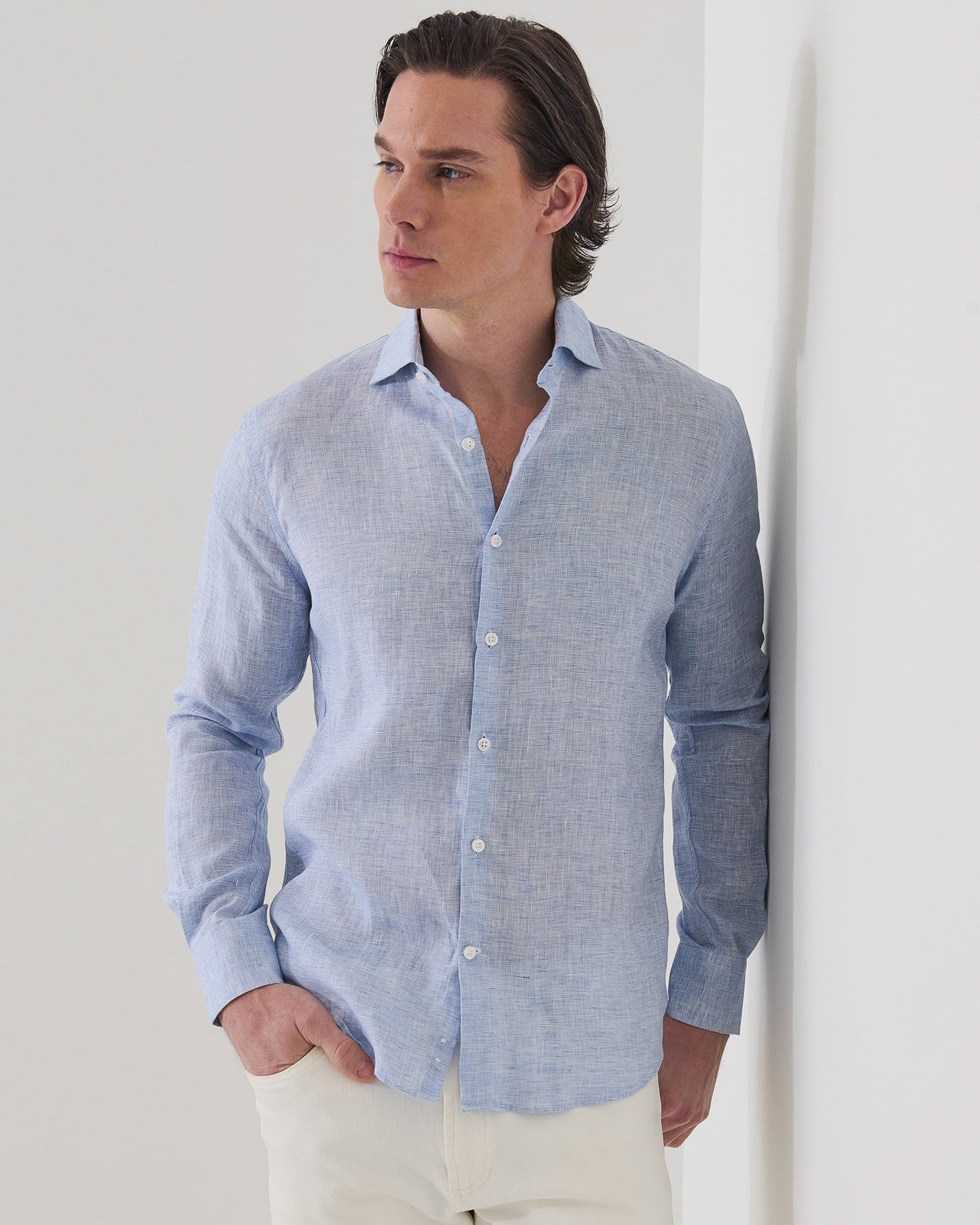 Linen End on End Shirt