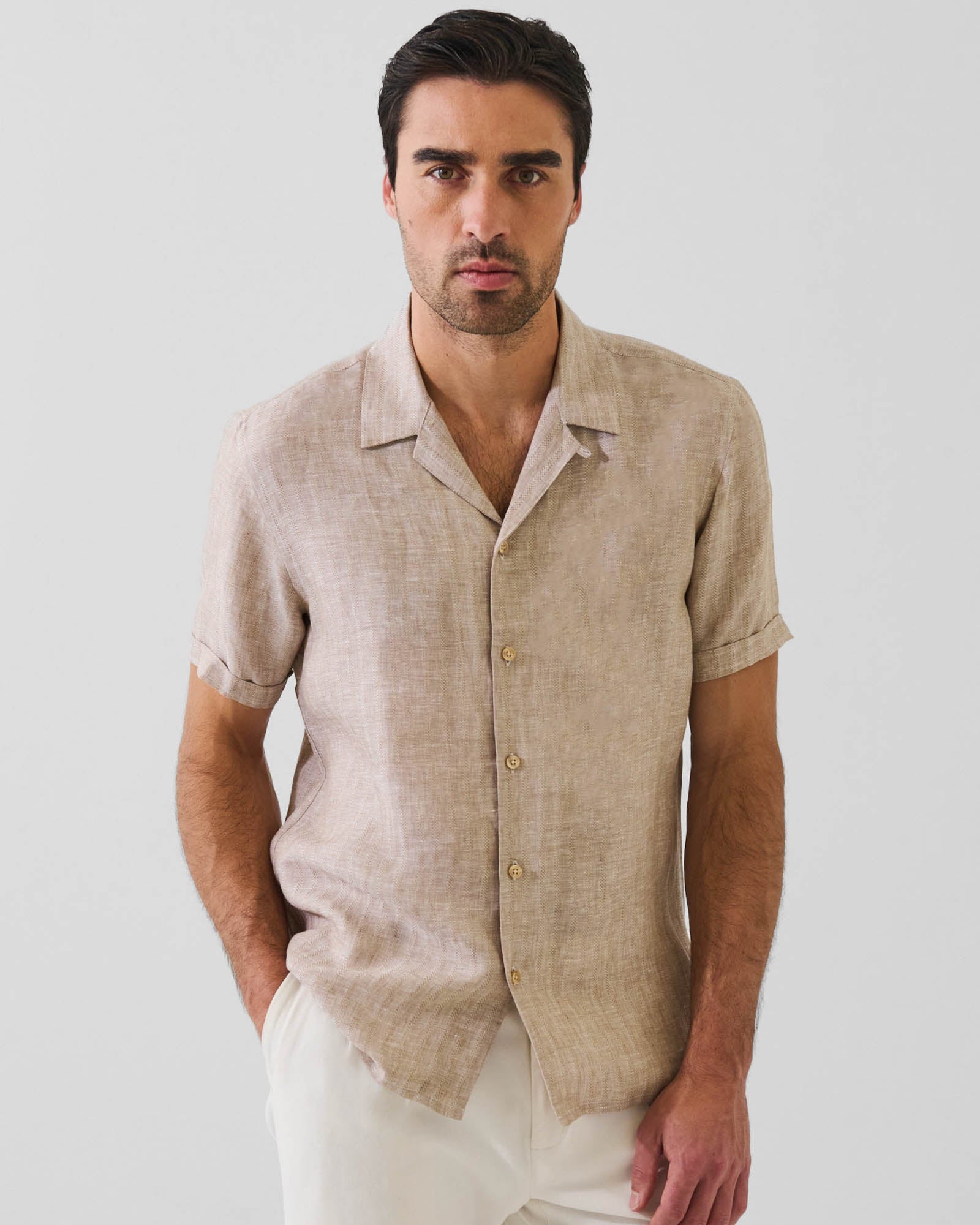 Short Sleeve Stripe Shirt