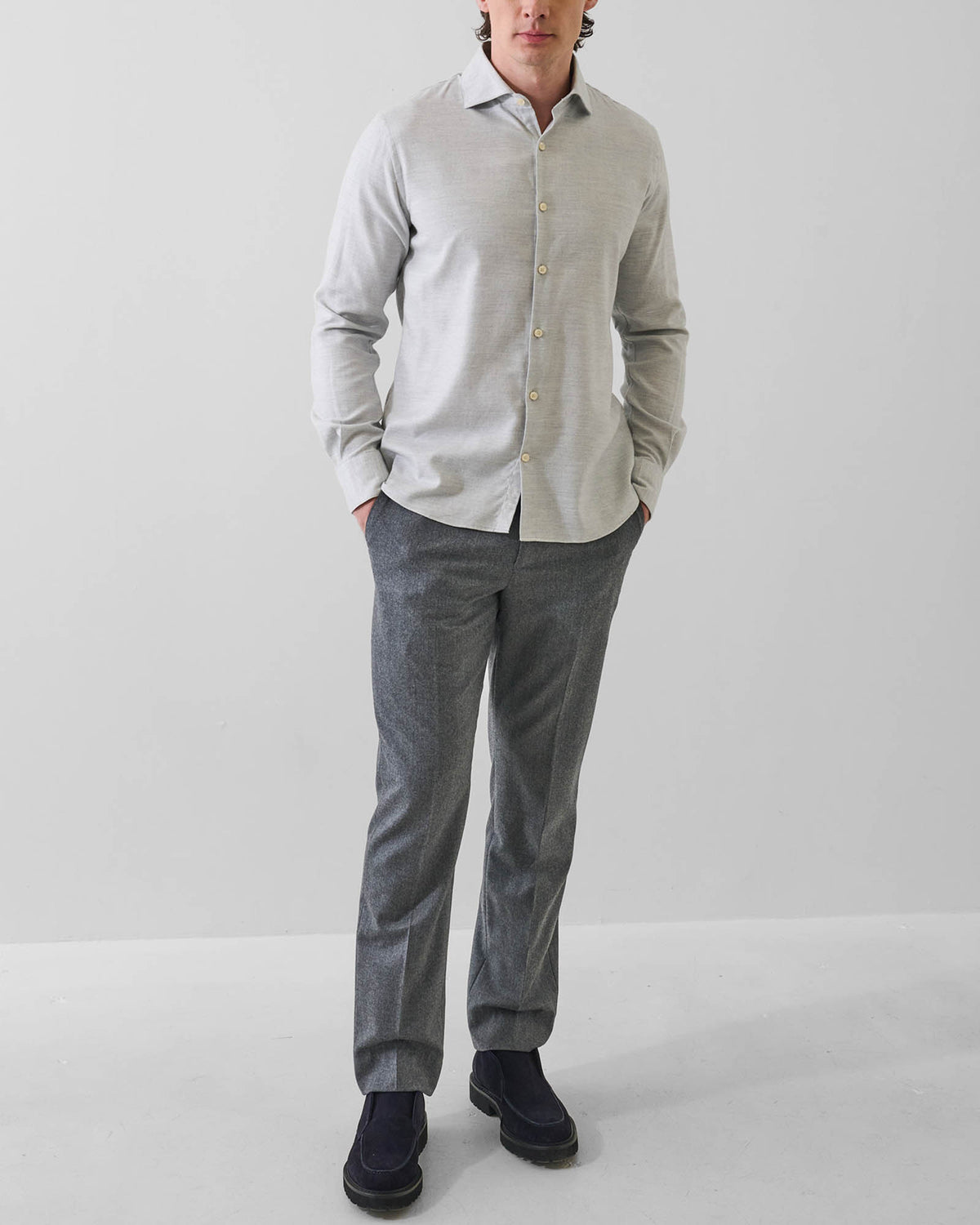 Spread Collar Shirt