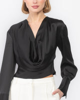 Enver Satin Blouse