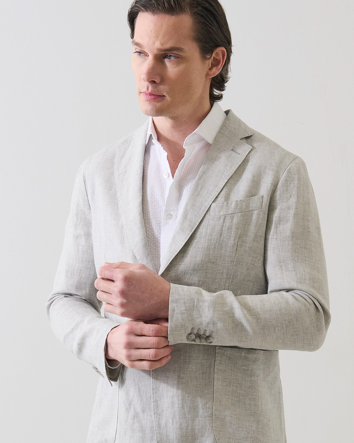 Linen Chambray Blazer
