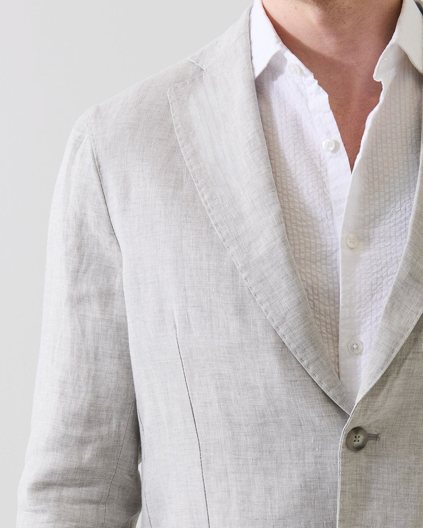 Linen Chambray Blazer