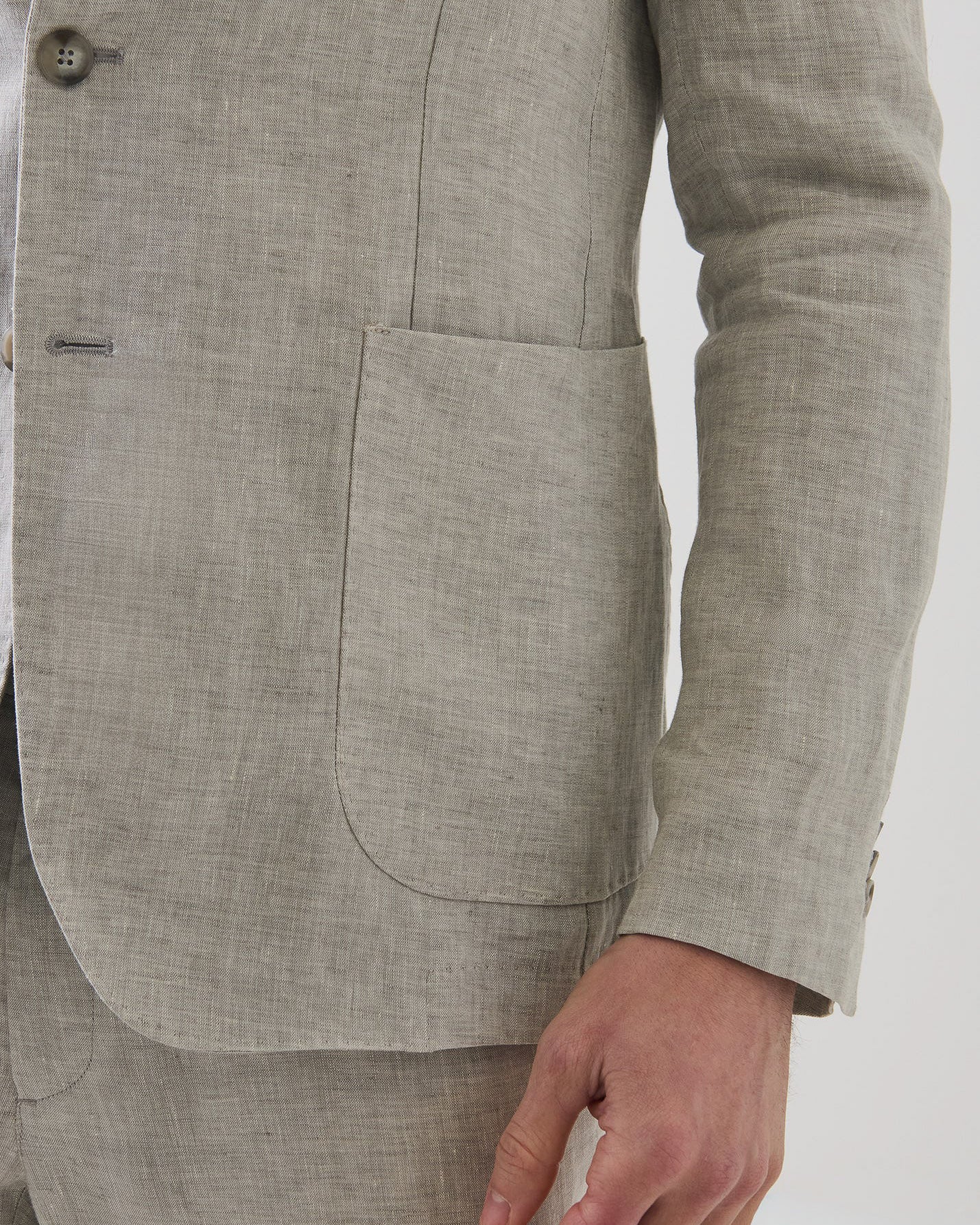 Linen Chambray Blazer