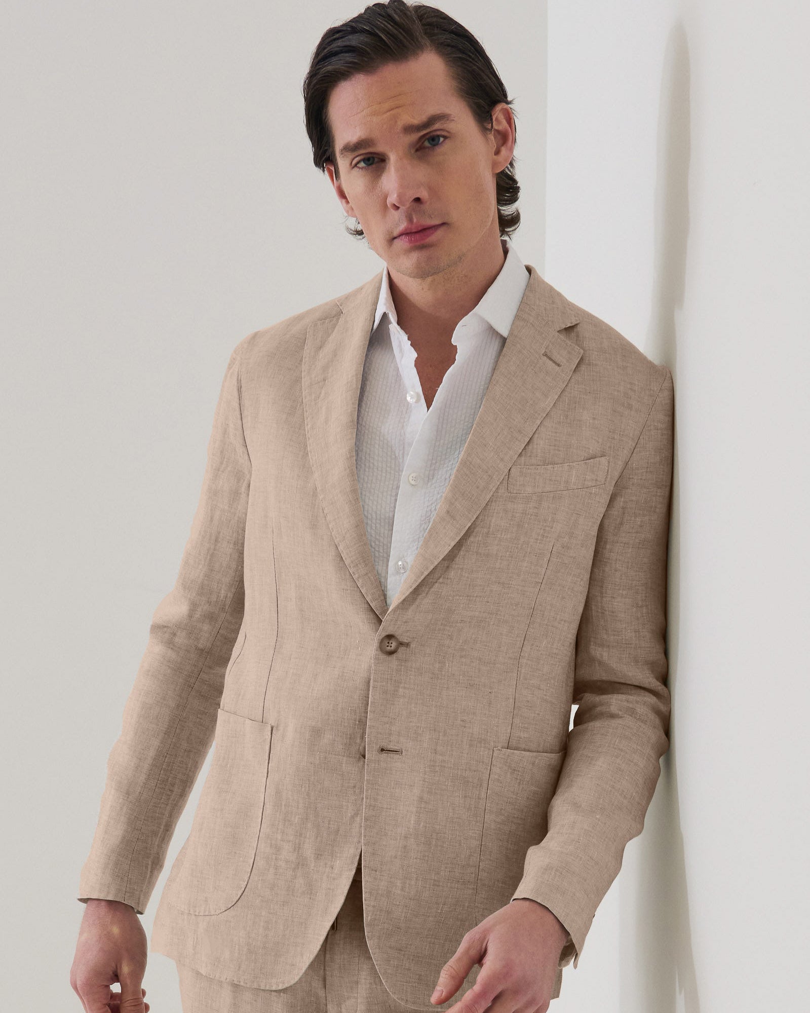 Linen Chambray Blazer