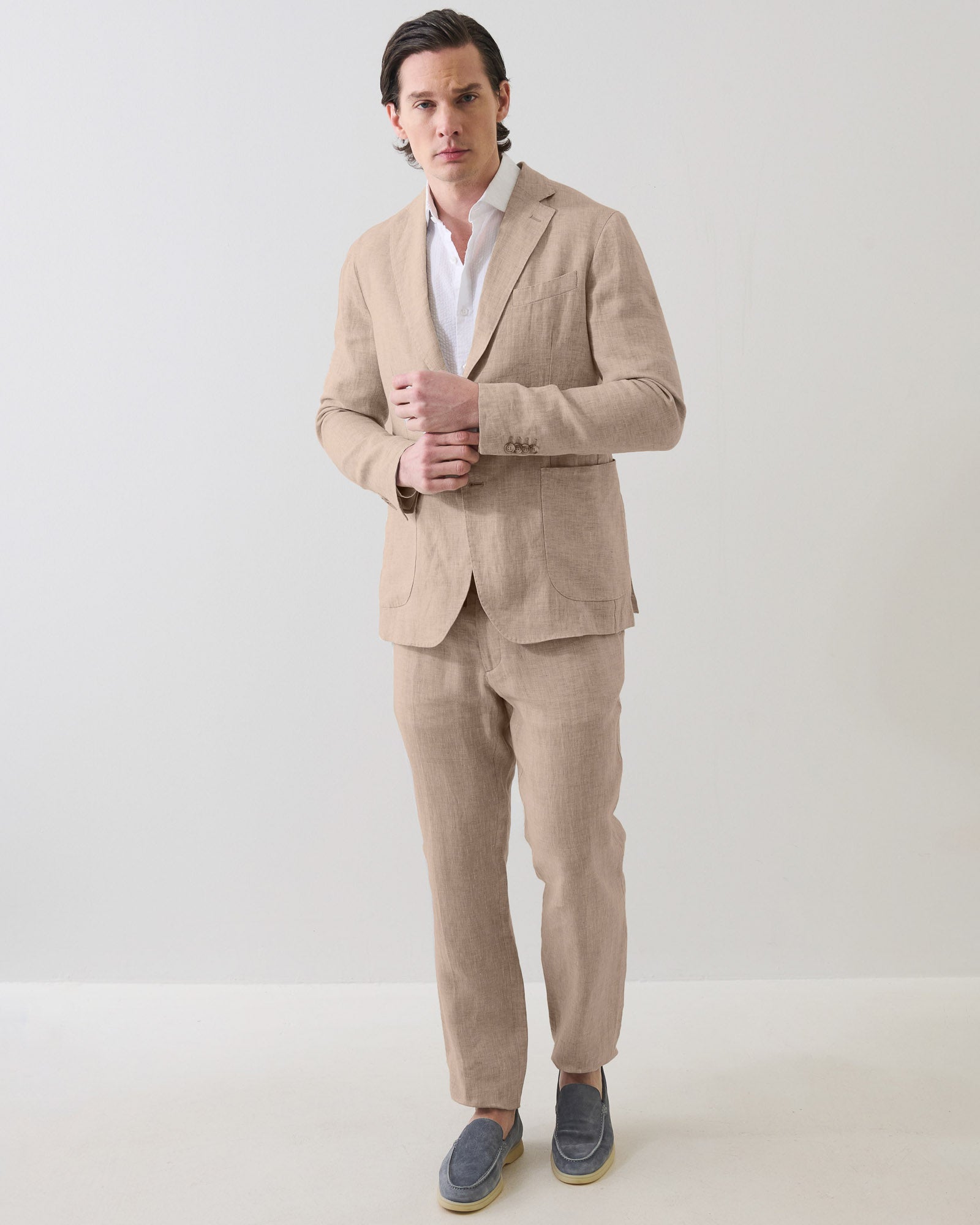 Linen Chambray Blazer
